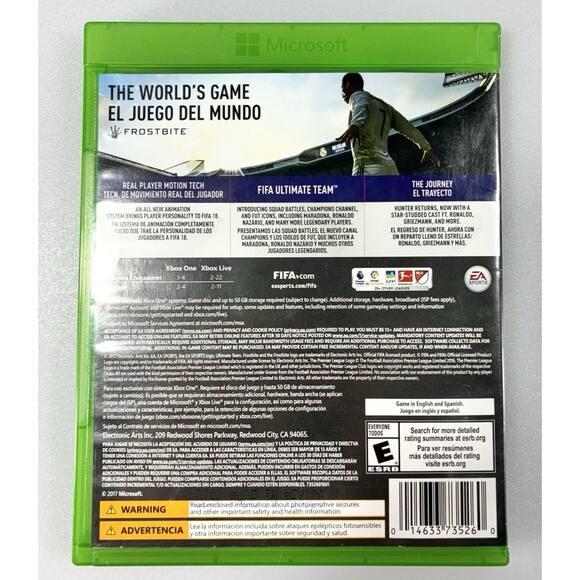 FIFA 18 Standard Edition EA Sports Xbox One Complete with Inserts Tested - Picture 2 of 9